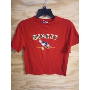 Kids Youth Walt Disney World Mickey Tshirt Red XL